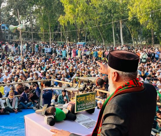 ইসলামপুরে ১১ দলীয় জোটের নির্বাচনী জনসভা ও গণমিছিলে মানুষের ঢল