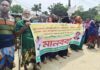 ভালুকায় বনবিভাগ কর্মকর্তার বিরুদ্ধে মানববন্ধন